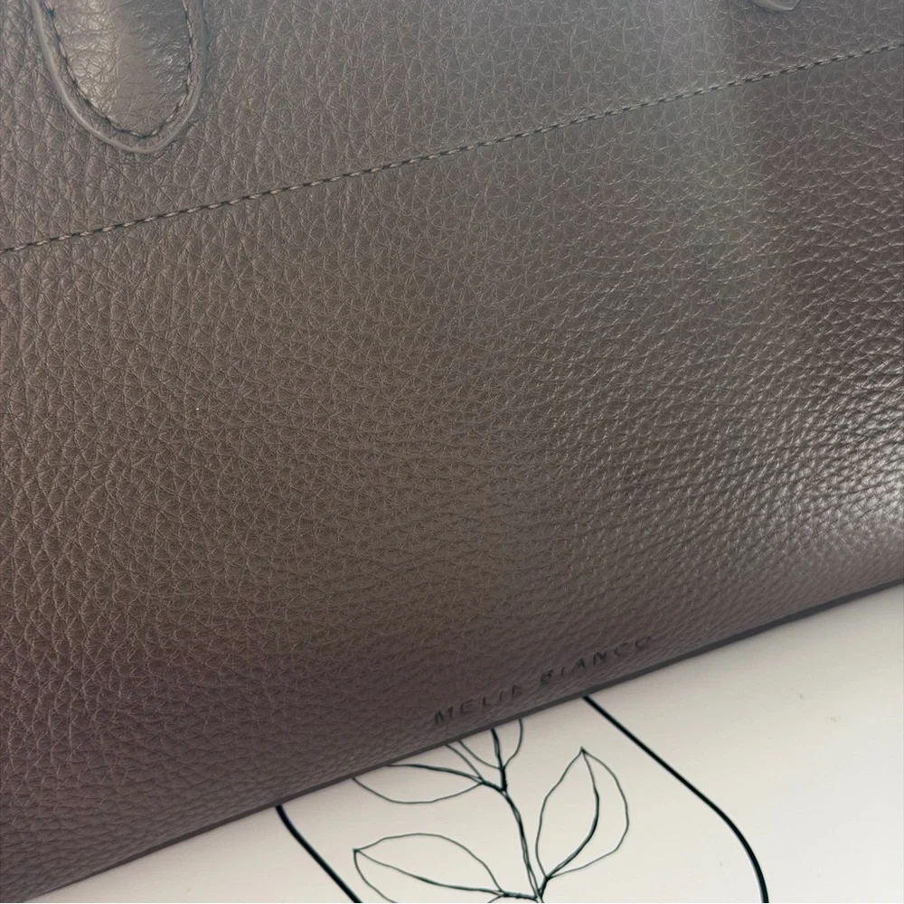 Melie Bianco Marlo Espresso Recycled Vegan Top Handle Bag(new in a box with tag) - Picture 4 of 14